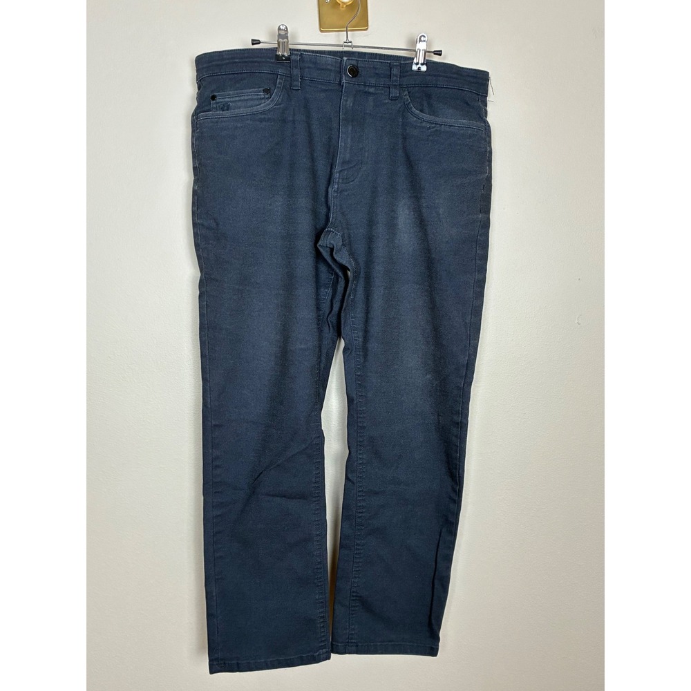 English Laundry Arrogant Mens 36x30 Straight Leg Pants Black Stretch (K31)